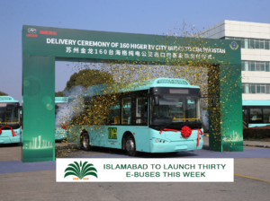 Islamabad to Launch Thirty E-Buses This Week