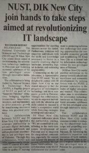 NUST and D. I. Khan New City Collaborate to Spearhead Economic Advancements in Pakistan